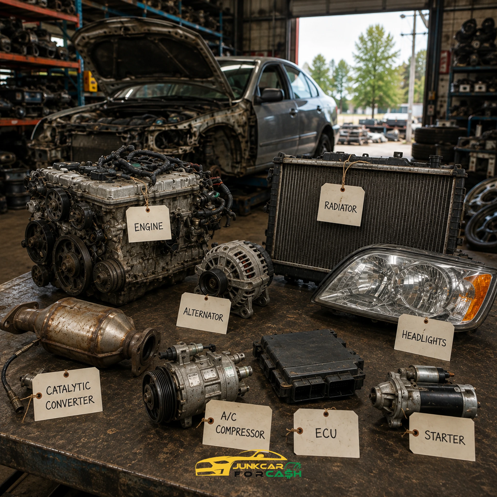 valuable junk car parts