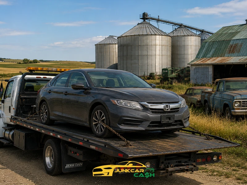 Does Junk Car For Cash Buy Cars That Have Been Sitting on an Acreage or Farm Property?