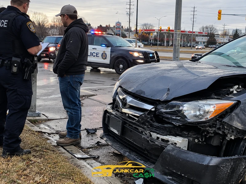 Do you have to report a car accident before selling in Alberta